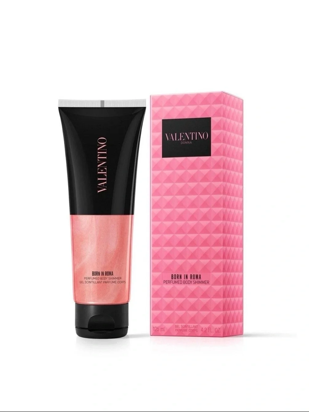 Valentino Donna Born in Roma Perfumed Body Shimmer — Pink
